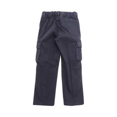 5548AQ pantalone cargo bimbo IL GUFO boy kids trousers blue