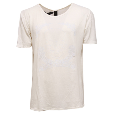 5565V maglia uomo MESSAGERIE avorio t-shirt cotton men