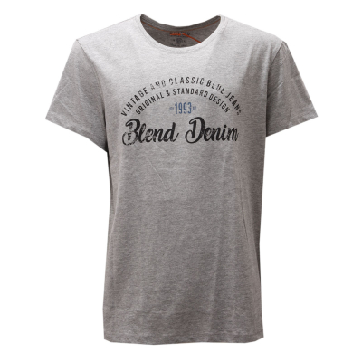 6571AE maglia uomo BLEND grey printed cotton t-shirt man