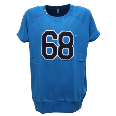 6594R felpa bimbo SUN 68 blu manica corta sweatshirt short sleeve kid