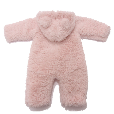 6645AC tuta ecopelliccia GIRL NANAN tutona pink eco fur suit