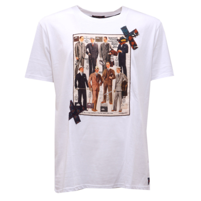 7052AG maglia uomo BOB off white cotton t shirt men