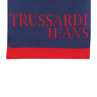 8392AQ sciarpa uomo TRUSSARDI JEANS man scarf blue red