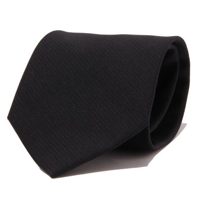 8818J cravatta uomo MESSORI black silk tie man