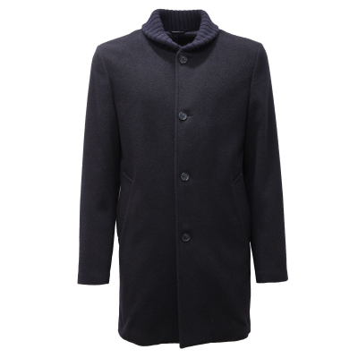 8819AF cappotto uomo DANIELE ALESSANDRINI blue wool coat man