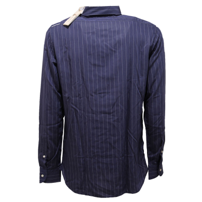 8844AB camicia uomo GUY ROVER blue/white stripes gessato shirt men