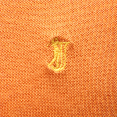 9799AC polo uomo JECKERSON mix cotton orange garment dyed polo t shirt men