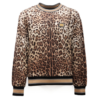 Felpa leopardata uomo outlet