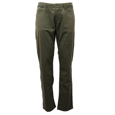 9979AE pantalone uomo EMPORIO ARMANI J06 SLIM FIT green cotton trouser man