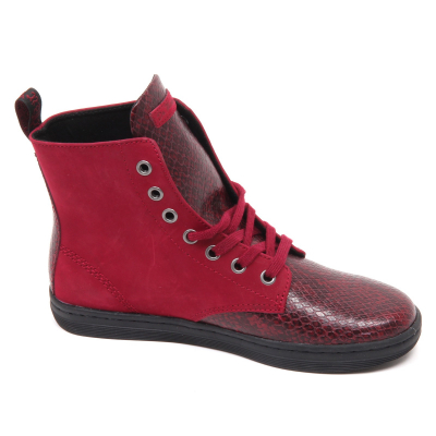 D3612 sneaker donna DR MARTENS LEYTON scarpe bordeaux shoe woman