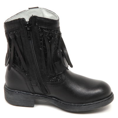 E1924 stivale bimba NERO GIARDINI scarpe glitter boot shoe kid girl