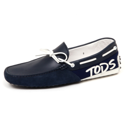 Tod/'s E3664 Mocassino Barca Uomo blu Scarpe Loafer Shoe Man