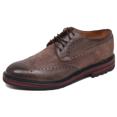F4768 scarpa inglese uomo brown ALTIERI MILANO VINTAGE effect shoe man