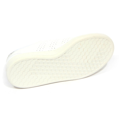 H0622 sneaker donna ADIDAS women ADVANTAGE leather shoe white