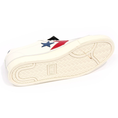 H0908 sneaker uomo CONVERSE men leather shoe off white