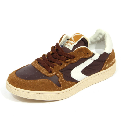 H1506 sneaker uomo VALSPORT men SUPER DAVIS suede/fabric shoes brown