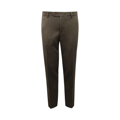 M8830 PANTALONE UOMO CAESAR MAN WOOL TROUSERS GREEN DROP 4R