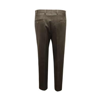 M8830 PANTALONE UOMO CAESAR MAN WOOL TROUSERS GREEN DROP 4R