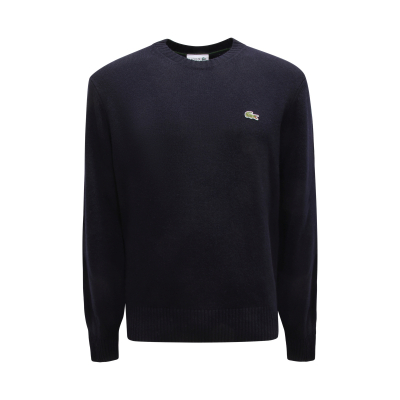 M8958 MAGLIONE UOMO LACOSTE CLASSIC FIT MAN WOOL SWEATER BLUE