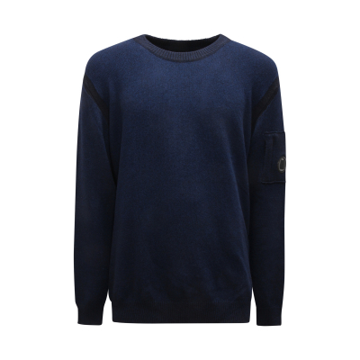 M9033 MAGLIONE UOMO C.P. COMPANY MAN WOOL BLEND SWEATER BLUE