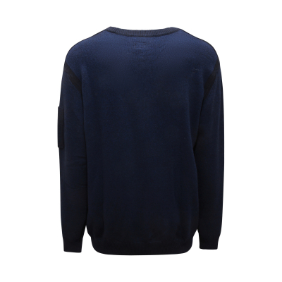 M9033 MAGLIONE UOMO C.P. COMPANY MAN WOOL BLEND SWEATER BLUE