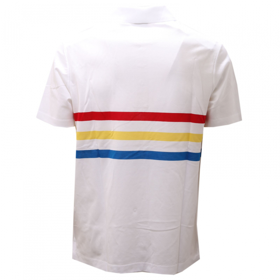 0010AE polo uomo PAUL SHARK white cotton t shirt man