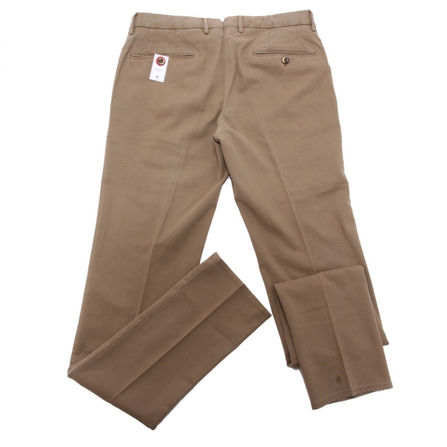 0038AI pantalone uomo PT TORINO men trouser cotton/lyocell textured