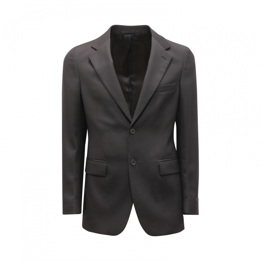 0095AU ABITO UOMO PRADA MAN WOOL SUIT BLACK