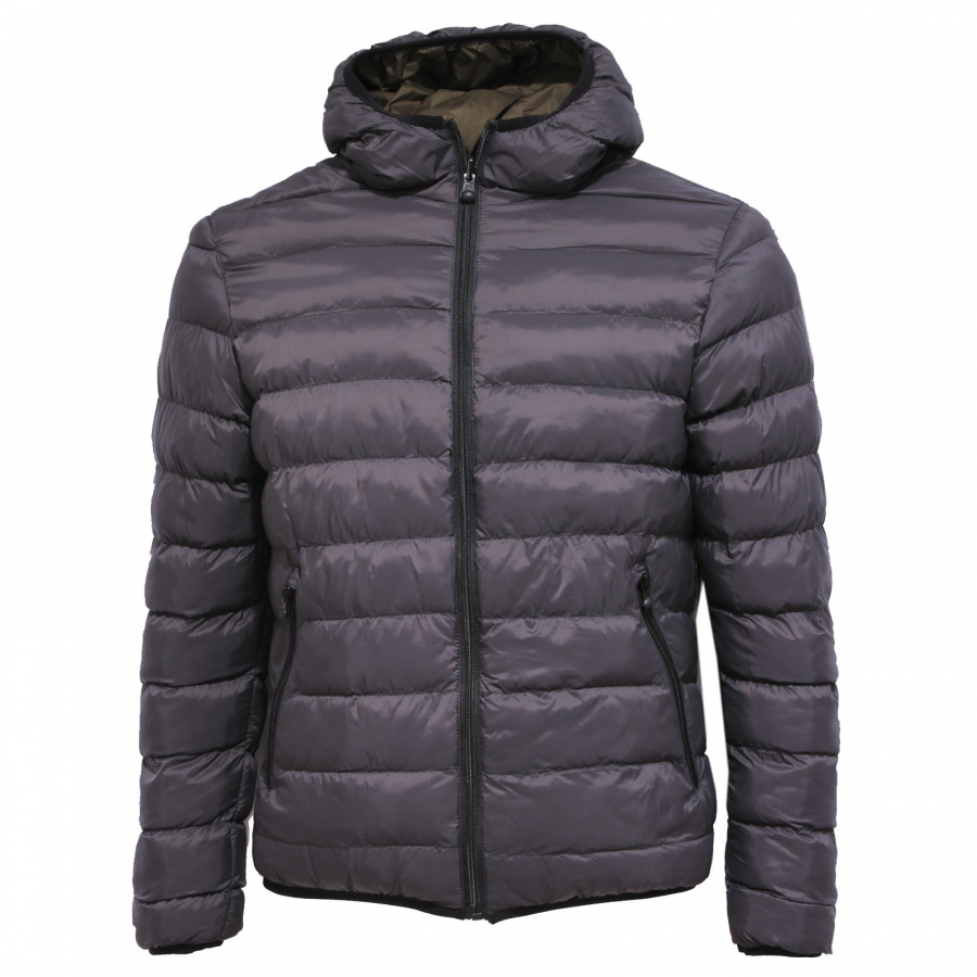 0104Y giubbotto uomo GAUDI REVERSIBLE green grey jacket man