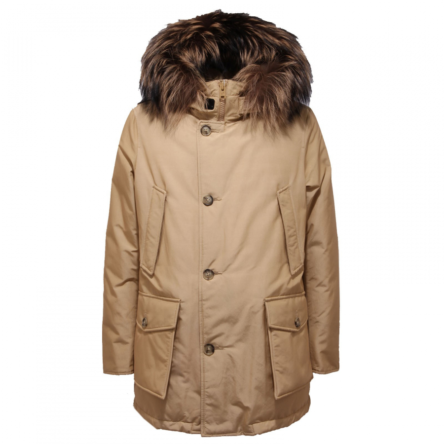 0306AC giubbotto uomo WOOLRICH ARTIC PARKA beige jacket men