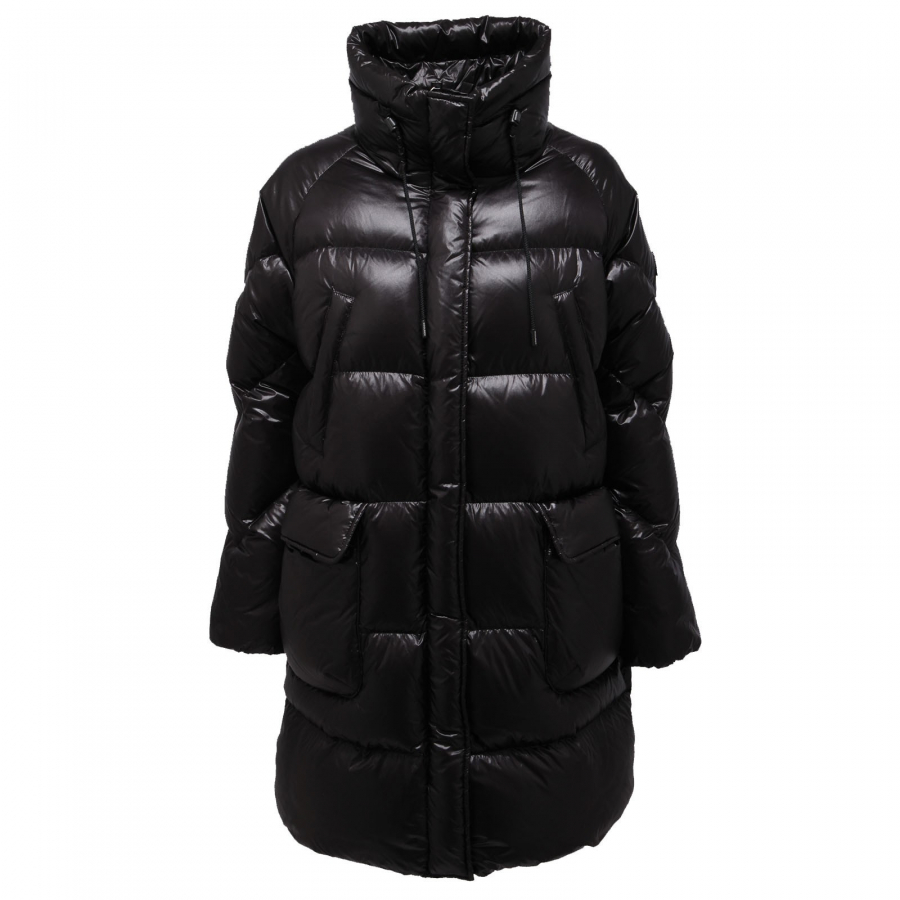 0434AC giubbotto donna WOOLRICH BIRCH black puffy jacket women
