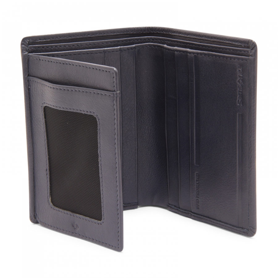0540AZ PORTAFOGLIO UOMO SAMSONITE MAN 9X11 CM WALLET BLUE