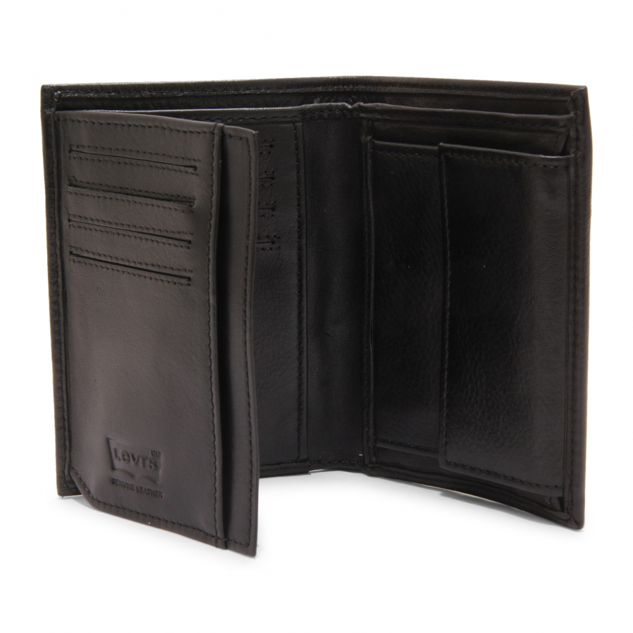 0588AZ PORTAFOGLIO UOMO LEVI S MAN 9.5X13 CM WALLET BLACK