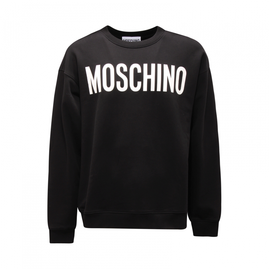 0612AQ felpa uomo MOSCHINO COUTURE man swatshirt black