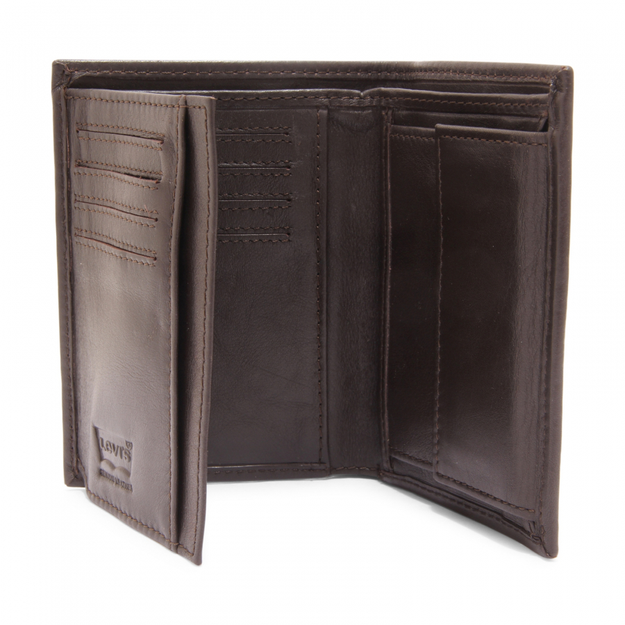 0650AZ PORTAFOGLIO UOMO LEVI S MAN 10X13 CM WALLET BROWN