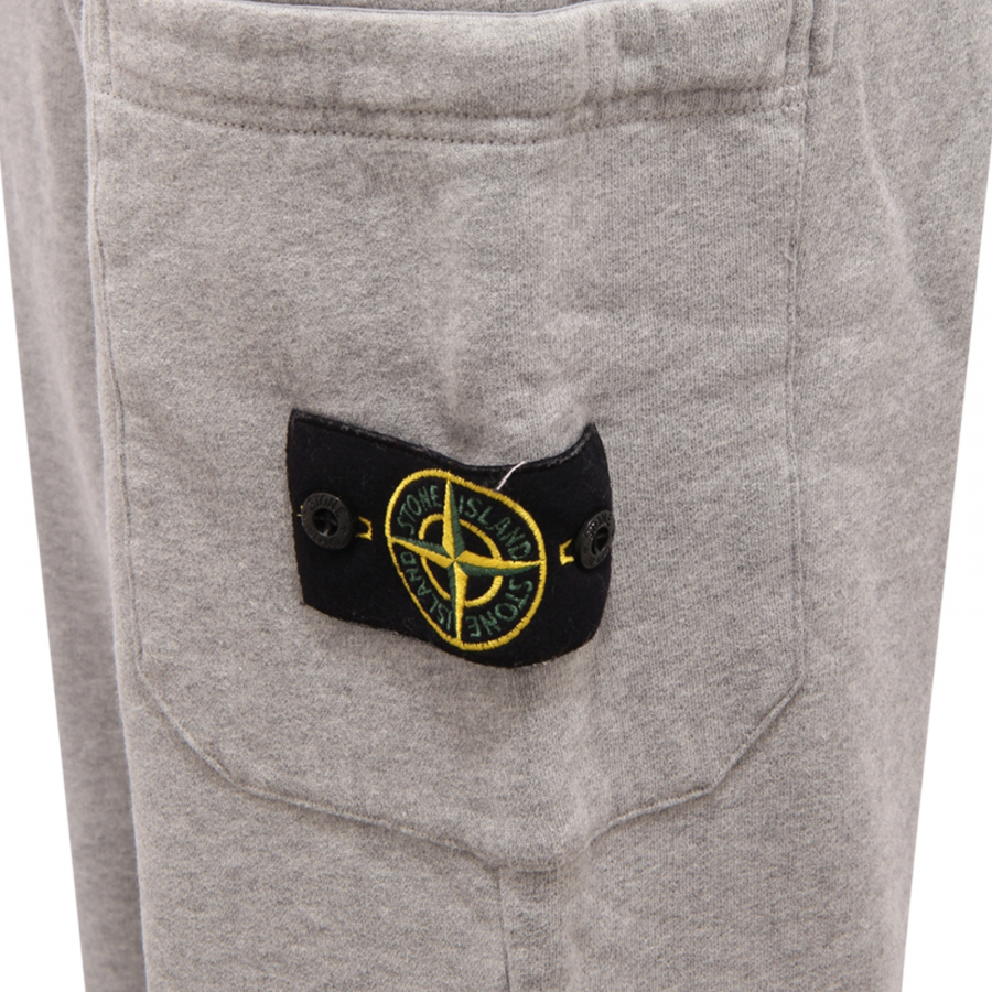 Grey stone island joggers mens top