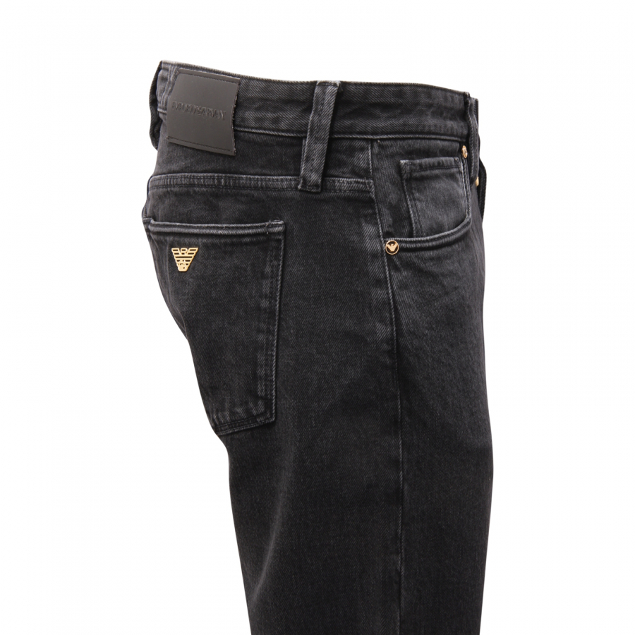 0791AR jeans uomo EMPORIO ARMANI SLIM FIT man denim trousers black