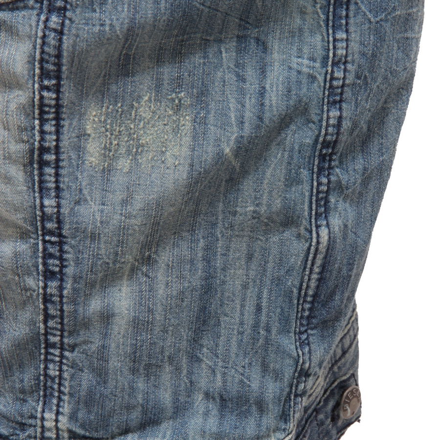 Giubbotto best sale jeans smanicato
