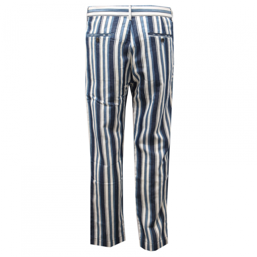 0951AE pantalone uomo PAOLO PECORA cotton/linen trouser pant men 