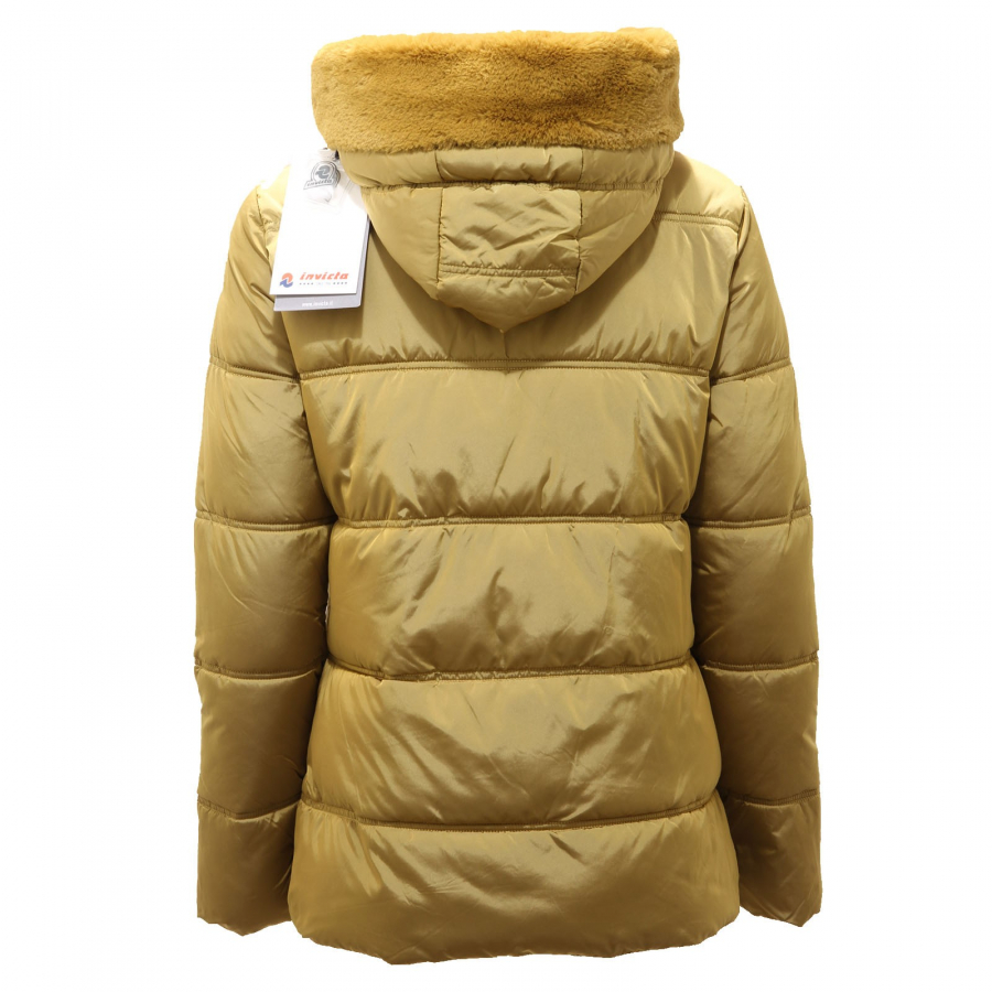 1051AF giubbotto donna INVICTA mustard padded jacket woman
