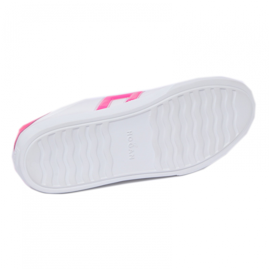 1095J sneaker donna white pink fluo HOGAN H365 scarpe H gel shoe woman