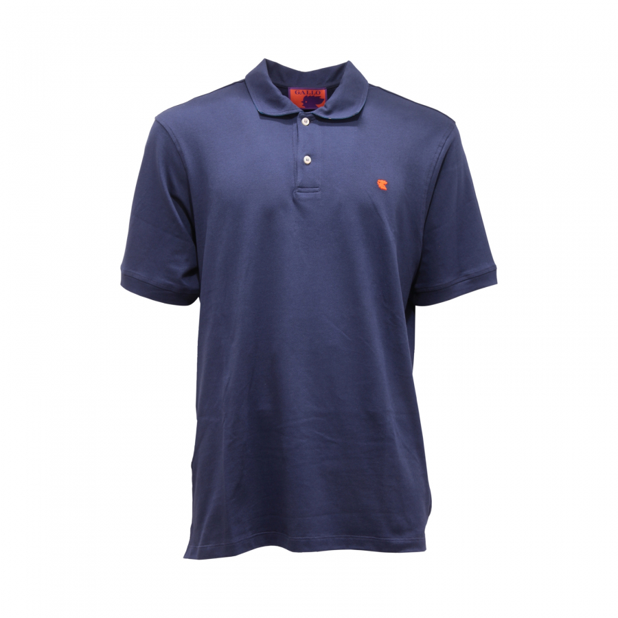 1107AS polo uomo GALLO man polo shirt blue
