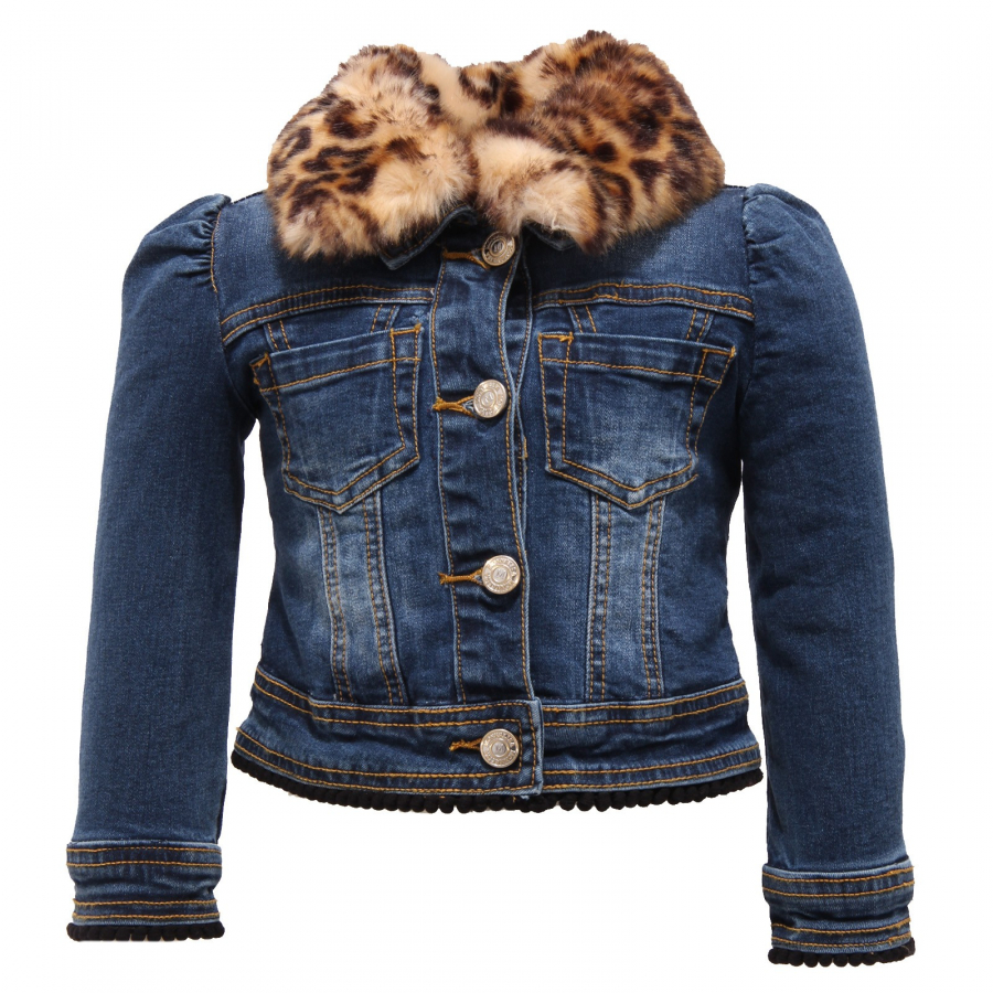 Giubbotto jeans bimba discount