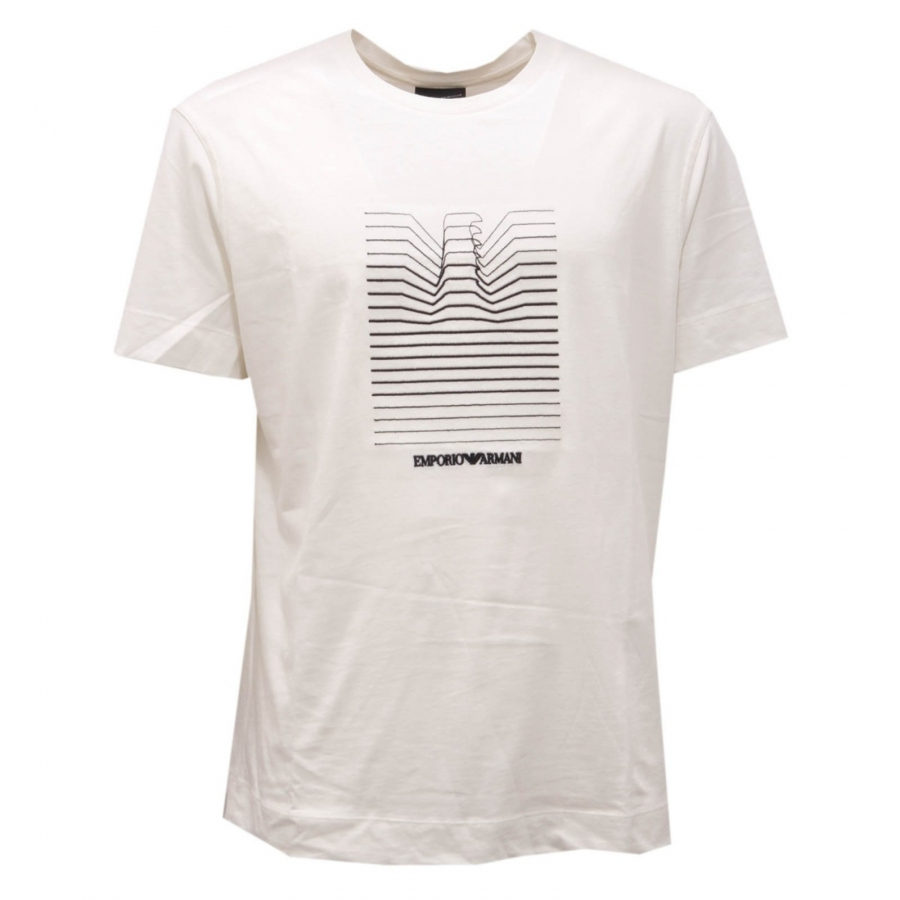 T shirt uomo off sale white