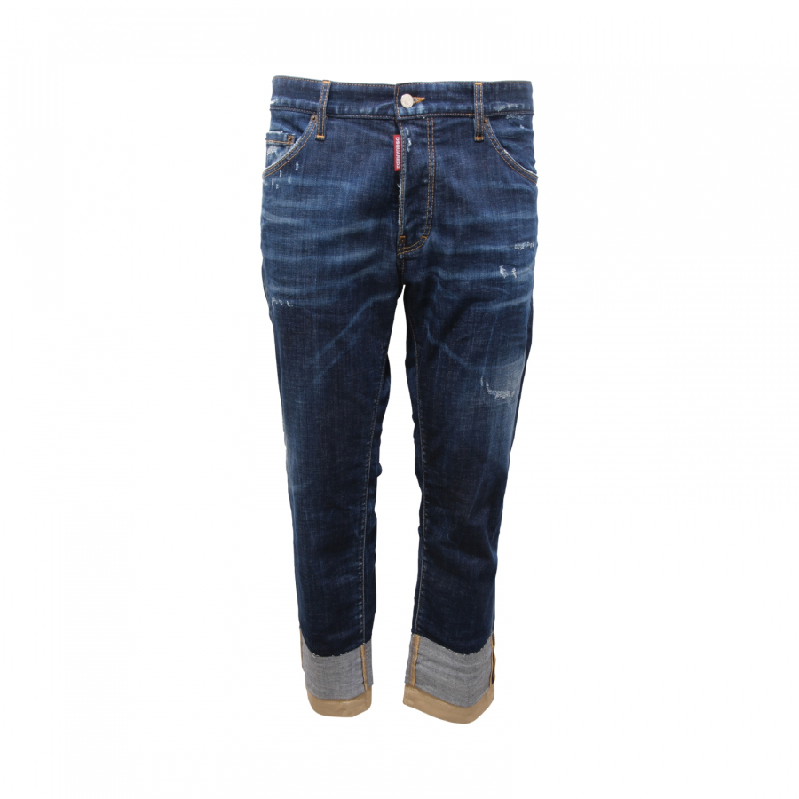 1193AT jeans uomo DSQUARED2 COOL GUY CROPPED man trousers