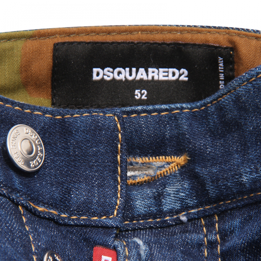 1193AT jeans uomo DSQUARED2 COOL GUY CROPPED man trousers