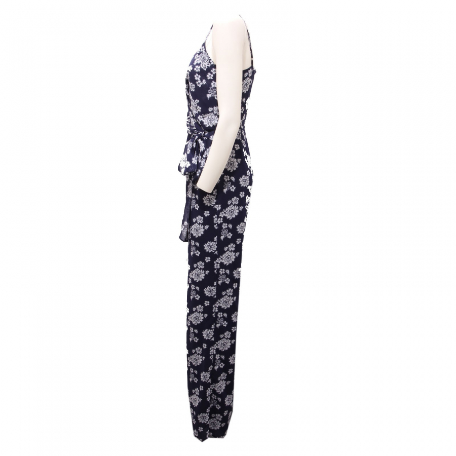 1194AF tuta donna MICHAEL KORS blue white jumpsuit woman