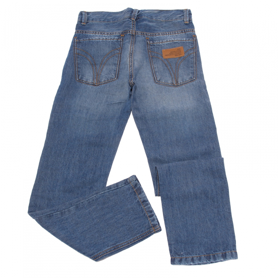 Monnalisa 1506AD jeans bimbo BOY HITCH-HIKER blue denim stretch jeans trouser kids 