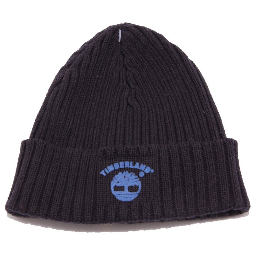 1588S cuffia bimbo TIMBERLAND cotone blu accessori hat kid cotton
