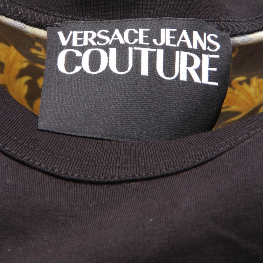 1598AH maglia uomo VERSACE JEANS COUTURE black t shirt man